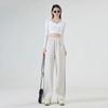 "2024 American Women's Retro Loose Straight Sweatpants - Spring & Autumn Jazz Dance Casual Pants"