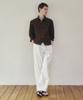 Leondi Drawstring Cotton Trousers - White