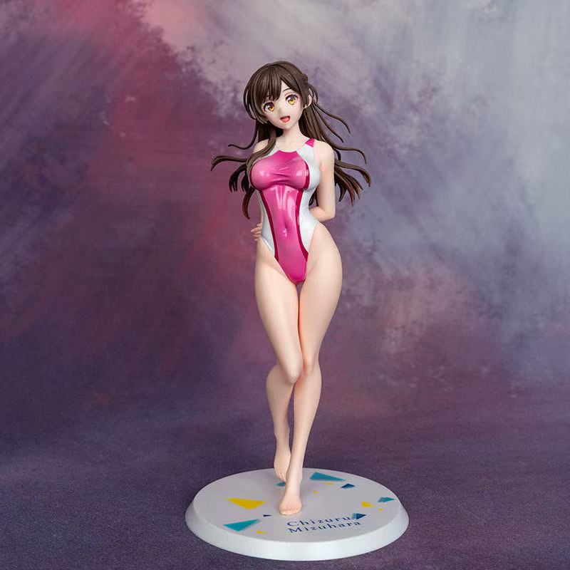 Kawaii Ichinose Mizuhara Chizuru 1/7 Anime Figure Kanojo Okarishimasu Mizuhara Swimsuit Model Toys Collection Gift