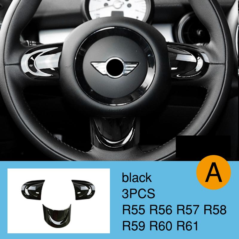 Car Steering Wheel Panel Multimedia Button Decorative Cover For BMW MINI Cooper JCW R55 R56 R57 R58 R59 R60 R61 Car Accessories