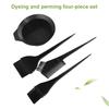4Pcs/Set Professional Hair Color Dye Bowl Stirring Brush Hairdressing Hair Dye Tools  Bleaching