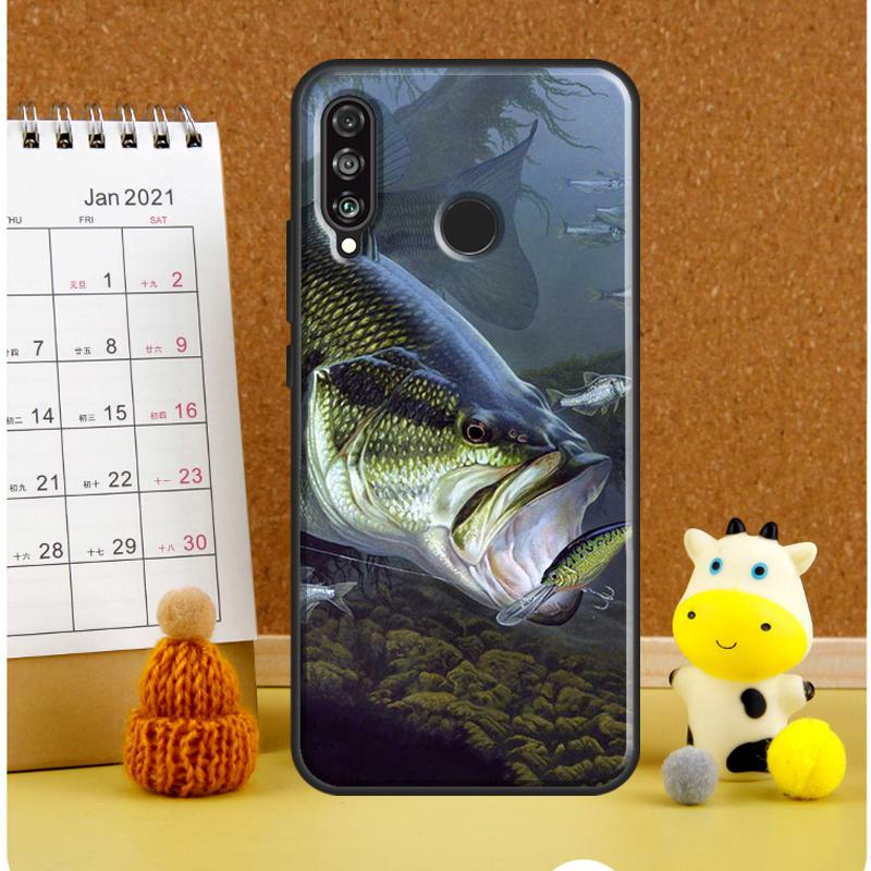 Bass Fishing Lake Fisherman For Huawei Nova Y72 Y70 Y91 Y90 Y60 Y61 Y73 3i 7i 8i 11i 12i 9 10 SE P20 P30 P40 Lite Case