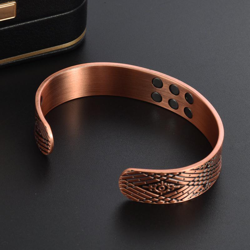 Bracciale Magnetico Ping An Guardian in Rame Puro - Motivo Romboide