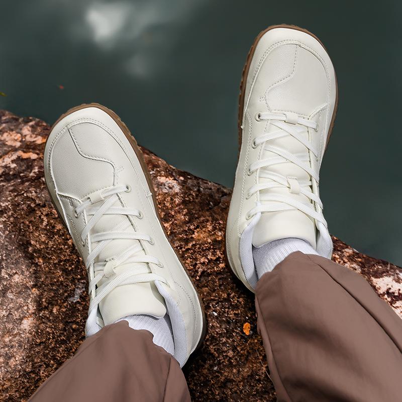 Boots Men Walking Boots Wide-Toe-Box Barefoot Shoes for Men Hiking Boots Men Comfortable Botas Casual Shoes Men Mountain Boots