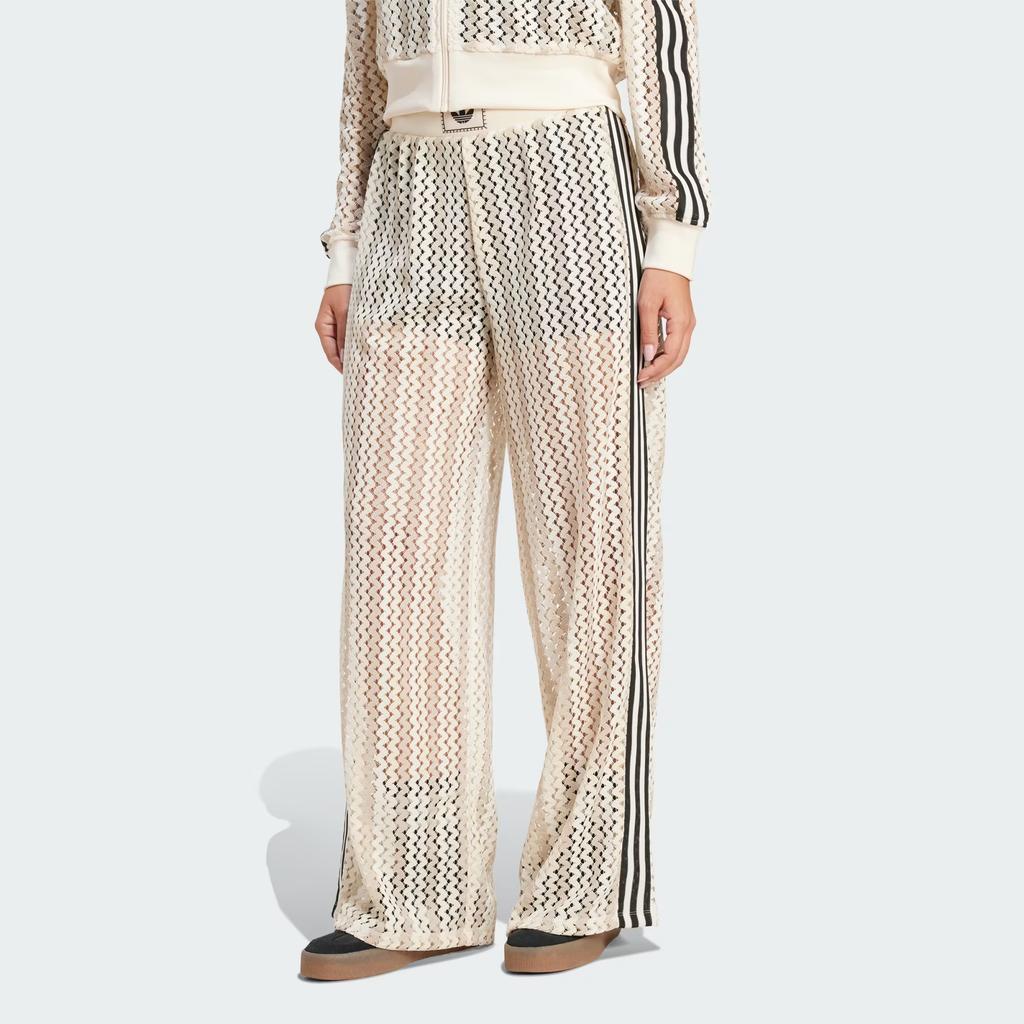 Adidas Originals Firebird Track 3-Stripes Summer Glow Pantaloni Tuta Donna Pantaloni Bianchi KC0760
