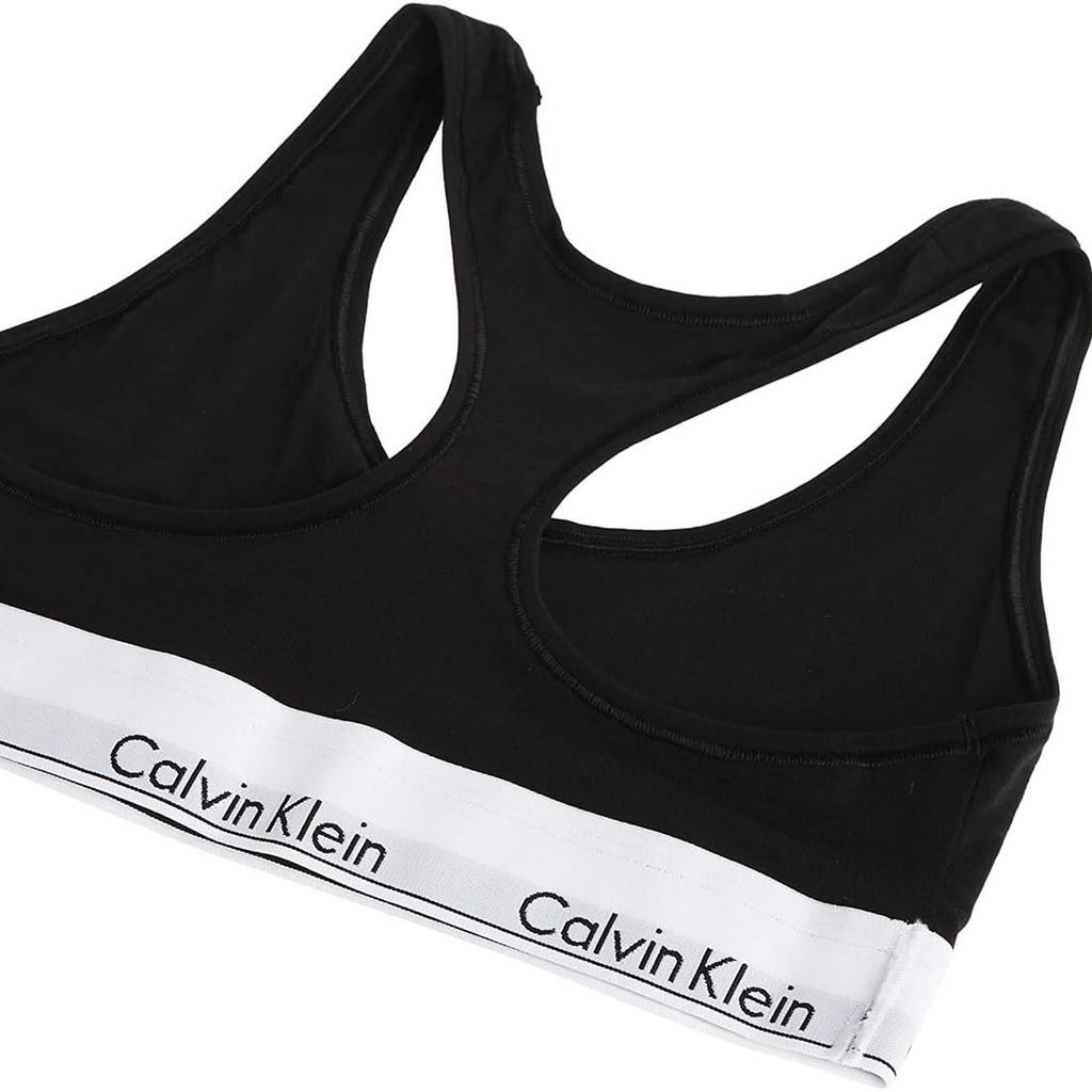 Ck Bra and Thong Strength L [Calvin Klein] Women's Set, Sports, Gym, Training, Exercise, Plain, Women's Underwear, F3785+F3786 BLACK(001) [Item]