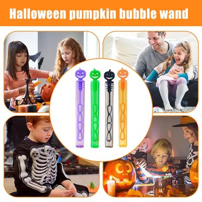 24pcs Kids Halloween Bubble Wands (No Liquid) Children Halloween Bubble Wands Handheld Blower Supplies Toys For Birthday Party