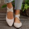 Plus Size Women's Casual Slip-on Loafers - Summer 2025 European & American Style, Size 43