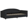 Extendable Daybed with Mattresses Black 90x190 cm Fabric