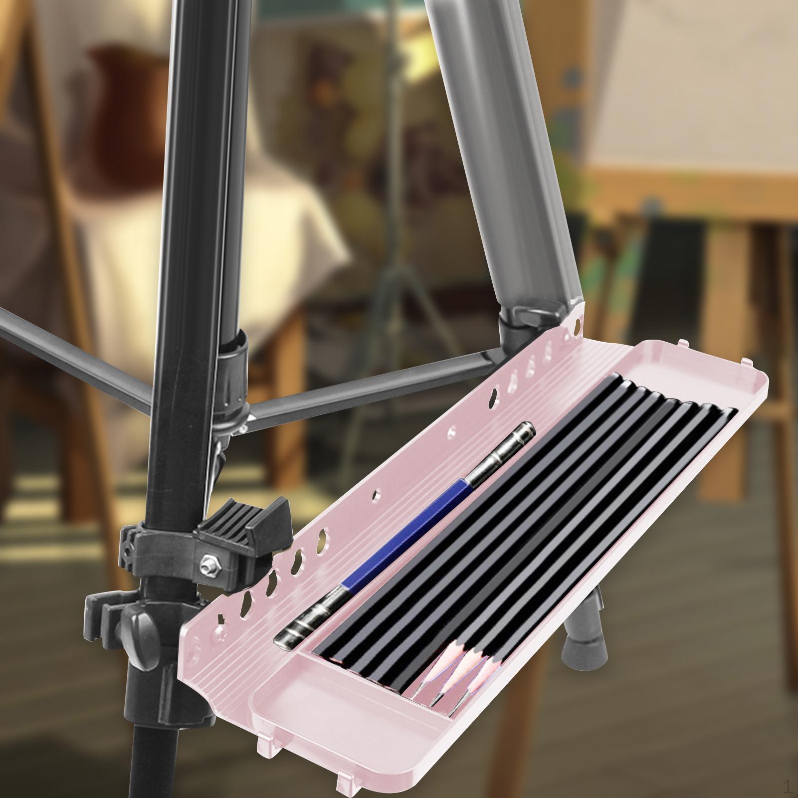 

Полка подноса для мольберта, кисть для хранения красок, прочное легкое приспособление розовый