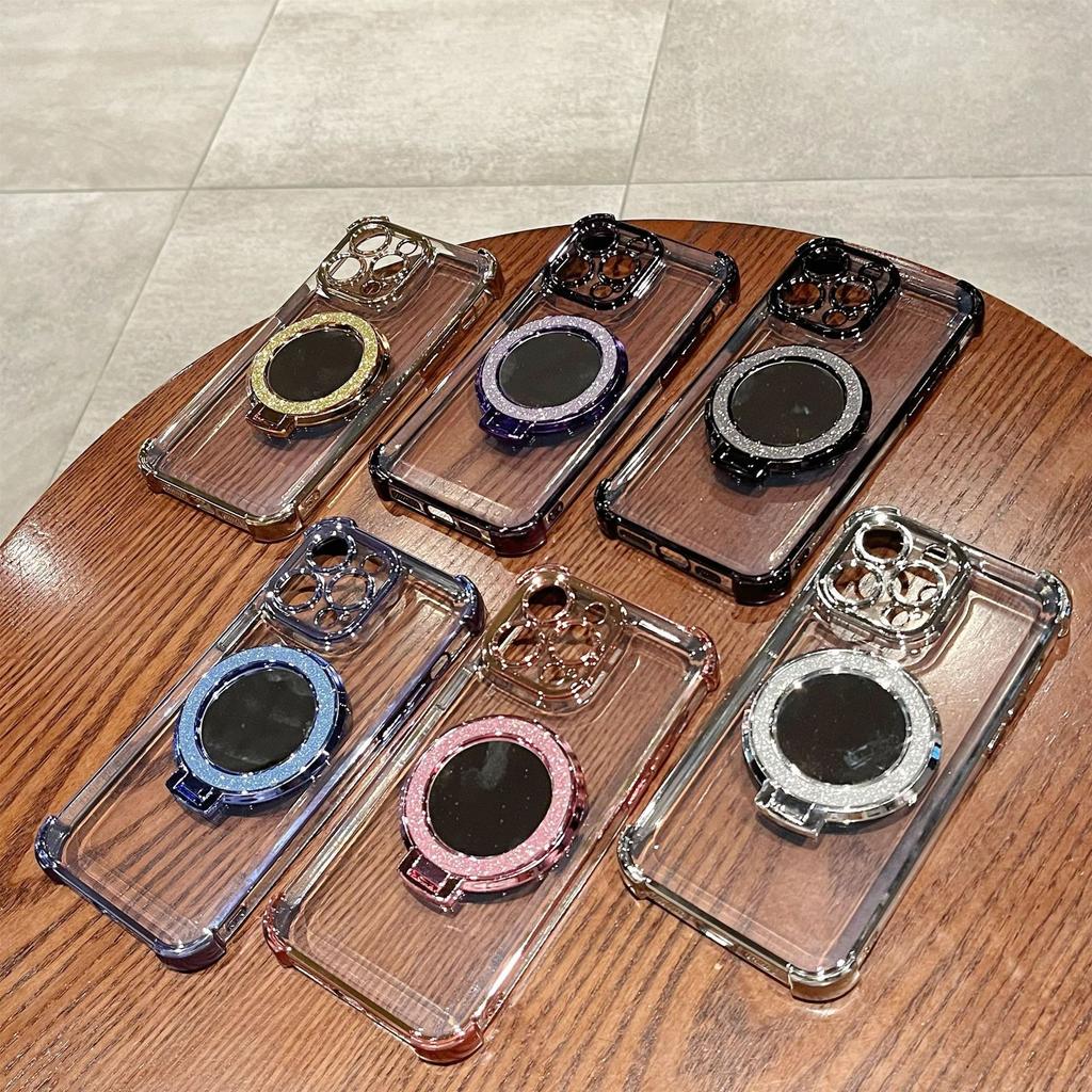 Integrierte Magnethalterung Geeignet für Apple 16 Handyhülle Iphone15promax mit Spiegel 13 Neues Modell 12 Frauen 11