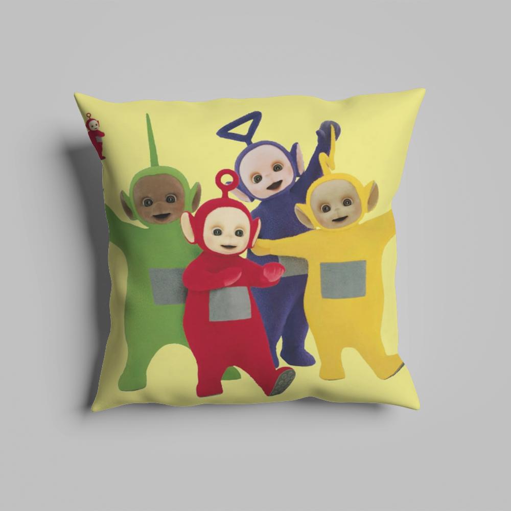 Federa cuscino lussuosa per ufficio domestico, decorativa per divano, cuscini per sedile auto multi-formato, federe cuscino t-Teletubbie-s