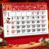 Paper Horse Wall Calendars Chinese Style Traditional Design Chinese Lunar Calendar Bright Color Festive Ambiance
