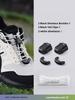 1 Paar No-Tie Schnürsenkel für Sneaker Faulenzer Schnürsenkel Schnalle Schneller Wechsel Einmal ziehen zum Mitnehmen Druckverschluss Einfaches An-/Ausziehen