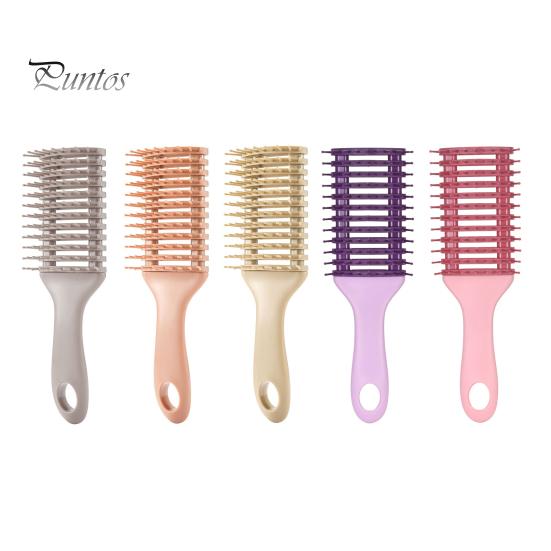 Curly Hair Brush for Women, Scalp Massage Vented Paddle Anti-static Brush, Detangling Styling with Ergonomic Handle Portable