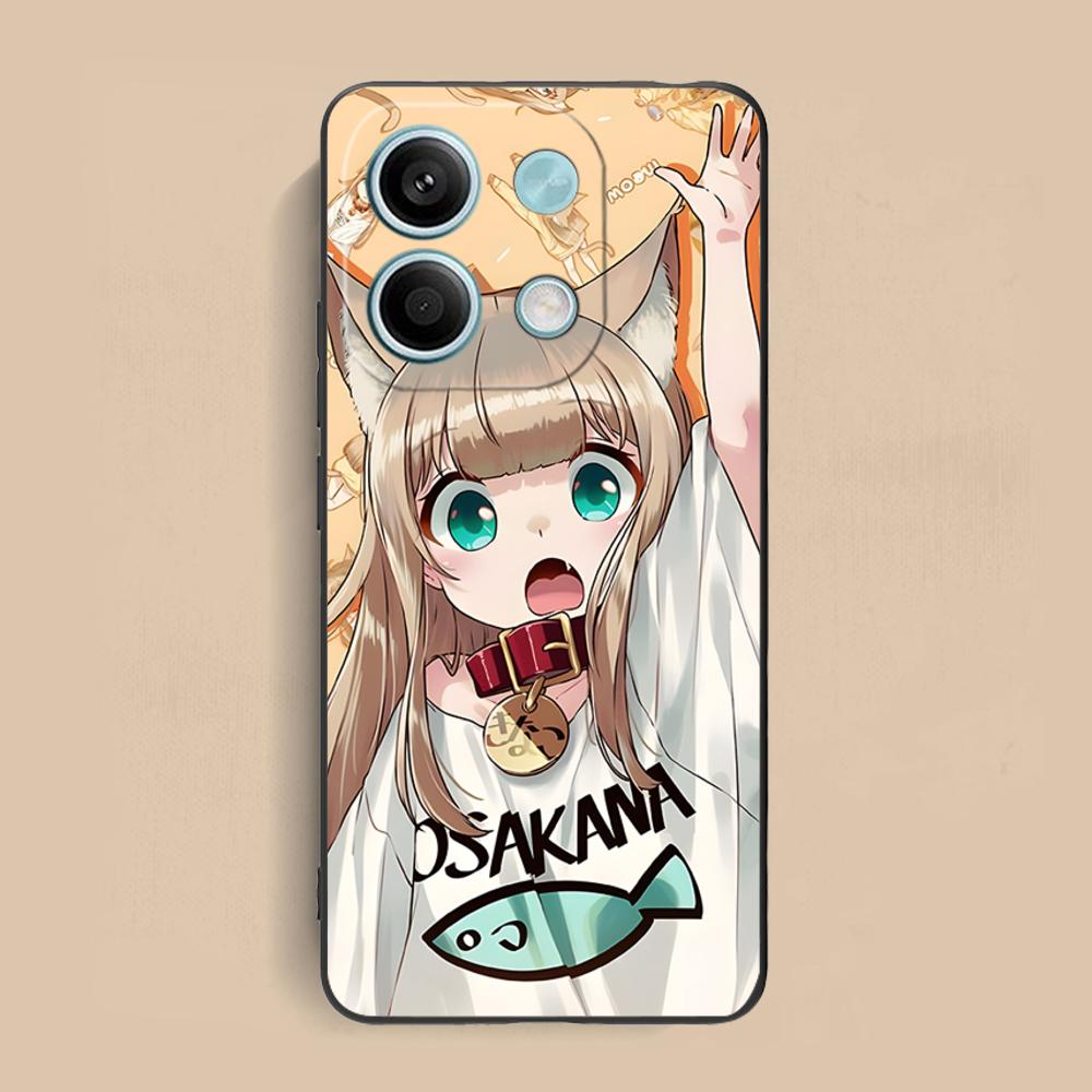 Anime Kinako Hara Mobile Phone Case for Xiaomi Redmi 15 14 13 12 A5 3 2 1 C Plus 4G 5G Colorful Printing Cover Smartphone Luxury