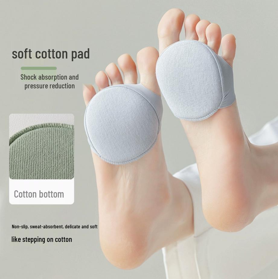 Șosete invizibile cu cinci degete din mătase de gheață pentru femei - Șosete cu degete cu talpă din bumbac pentru vară