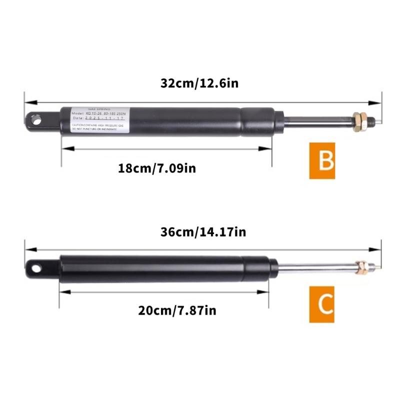 Hydraulic Gas Spring Lift Cylinder Rod Accessory Replace Parts for Reclining Chair Easily Mounted