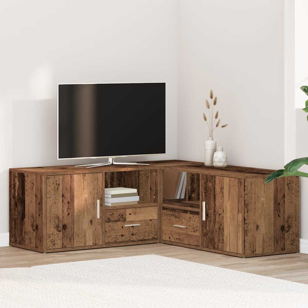 Vidaxl Armario de Esquina, Madera Envejecida, 200X40X45 Cm