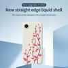 For iPhone 16e Case Red Leaves Pattern Printing Straight Edge TPU Phone Back Cover