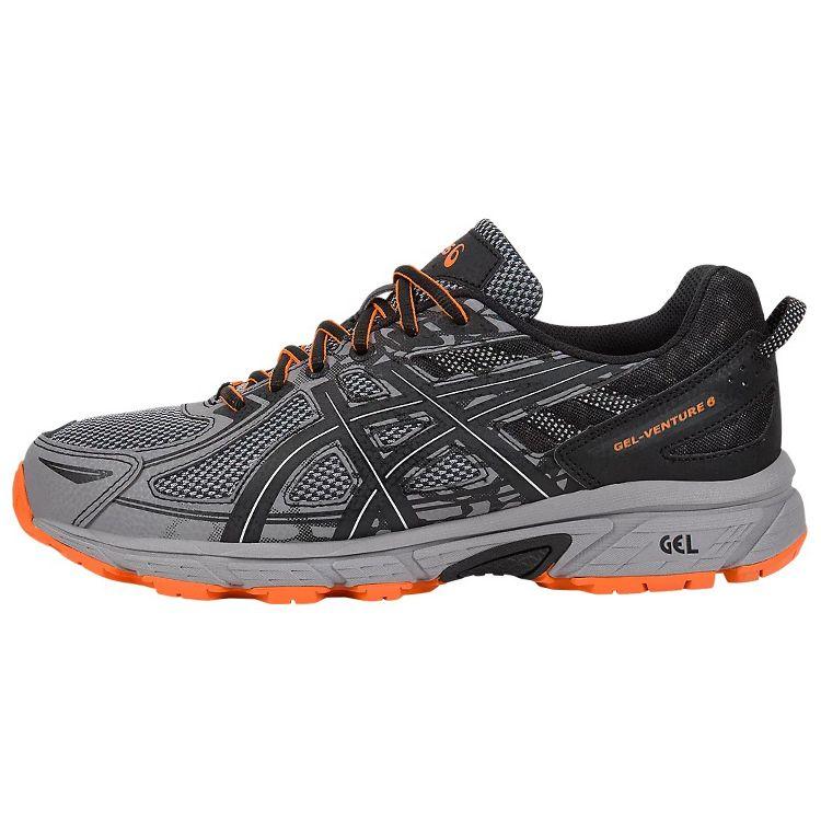 Asics Gel-Venture 6 Comfortable Low-Top Running Shoes Men sneaker Graphite-Grey Black T7G3Q-9616