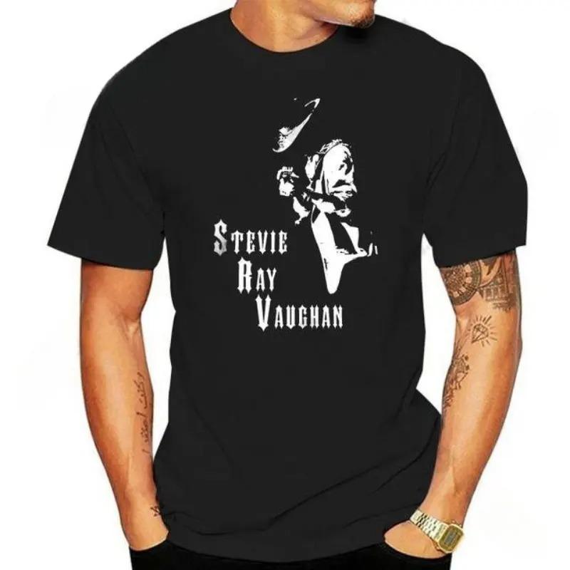 Men Women 100% Cotton Tee Stevie Ray Vaughan Guitar Blues Rock Legend SRV Unisex Graphic Print T Shirts Men Streetwear Clothing