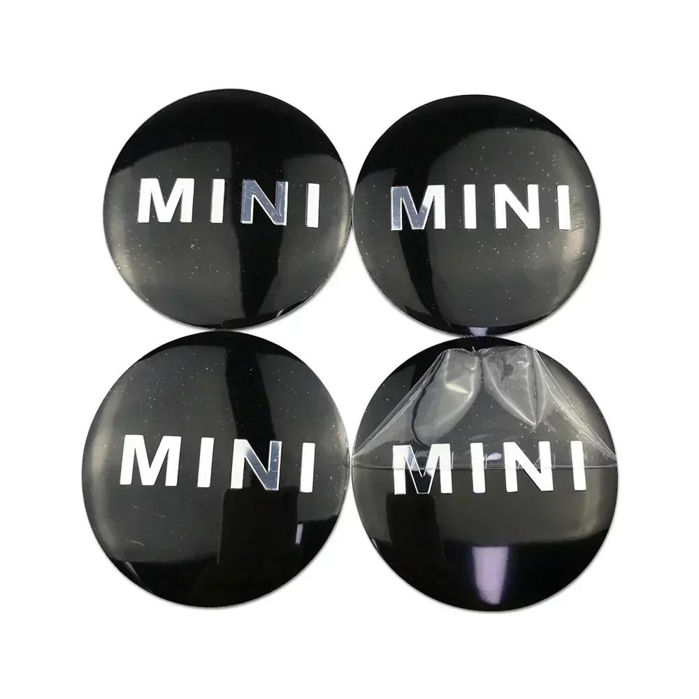 4pcs Car Wheel Center Stickers Hub Decals for Mini Cooper JCW R50 R52 R53 R56 R57 R58 R60 MINI CLUBMAN COUNTRYMAN Accessories