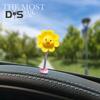 Car Dashboard Decorations Shaking Cartoon Animal Flower Ornament Car Accessoriea Home Office Desk Decoration with Spring