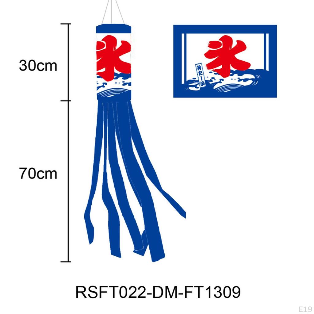 Carp Japanese Wind Pipe Flag Socks Creative Hanging Ornaments for Sushi Bar Restaurant