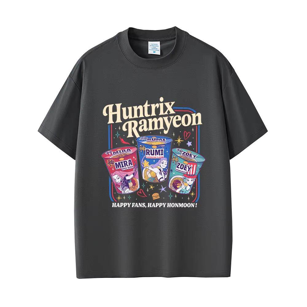 Hot Sale Kpop Demon Hunters Rumi Mira Zoey Funny Meme Cotton T-shirts Men's Women Cartoon Fashion Trend Streetwear Gift for Fans