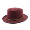 Hat Top Hat Wool Curled Flat Top Playful Versatile Show Your Face Little British Japanese Tide
