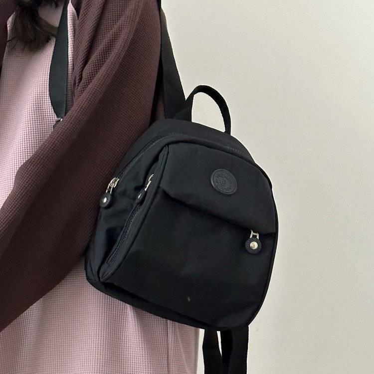 

2024 Модный женский мини-рюкзак в японском стиле из ткани Оксфорд Large чёрный