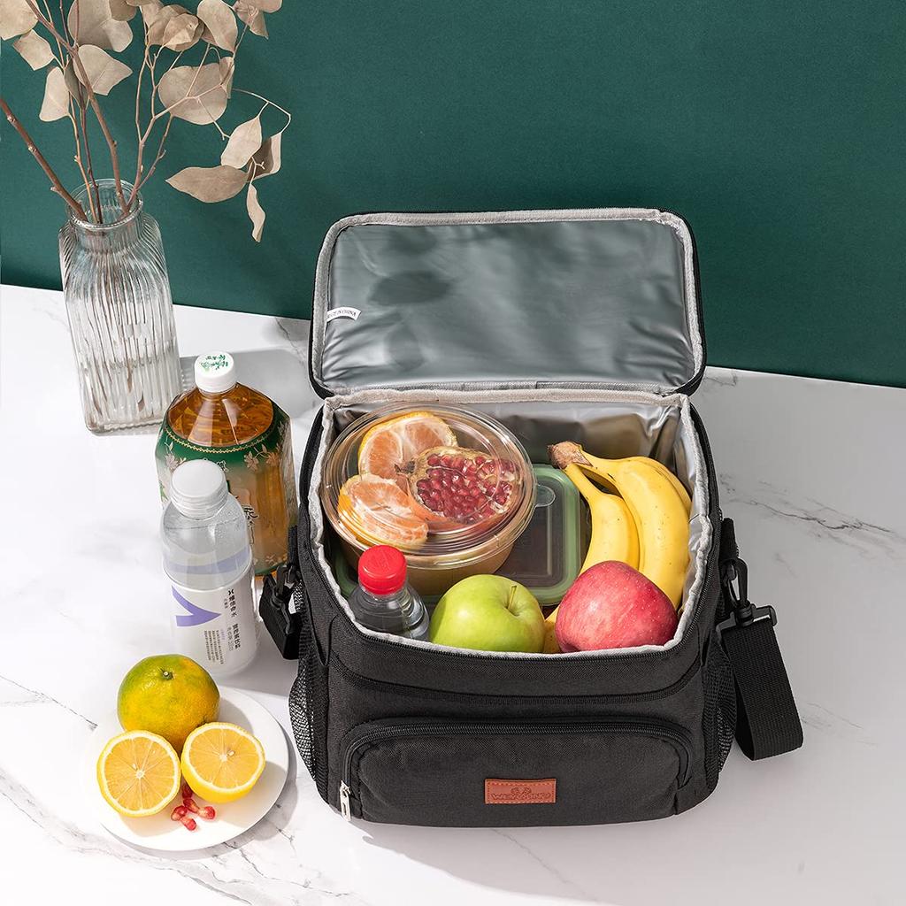 KULUSUPA Cooler Bag, Thermal Insulated Bag, Ice Box, Lunch Box, Insulated, Commuting to Work or School, Lunch Box, Picnic Bag, Outdoor, Fishing,