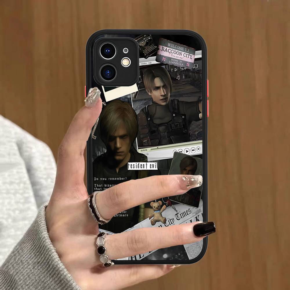 Hra R-Resident E-Evil Pro IPhone 15 16 Pro Max 11 12 13 14 XS XR X Plus 16E Matný průsvitný kryt na telefon