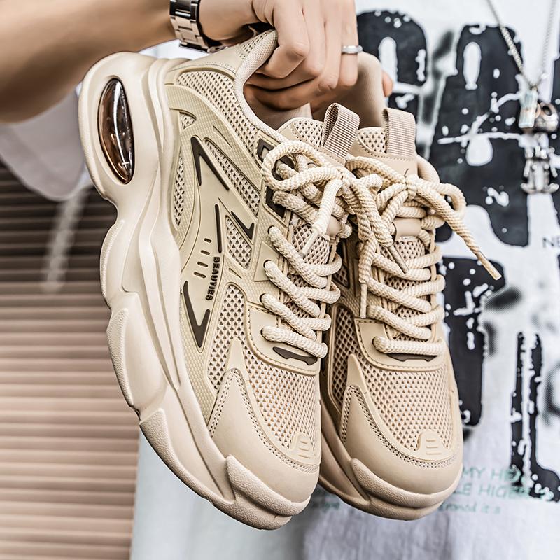 New Men's Fashion Casual Shoes Boys Students Trending Soft Sole Comfortable Sneakers Male Classic Breathable Gym Shoes