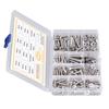 300Pcs Stainless Steel M4 M5 DIN933 Screw Hex Bolts DIN934 Nut DIN125 Washer for Repairing Furniture Mechanical Instruments