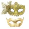 Paar-Maskenballmasken für Damen und Herren, Halloween-Halbgesichtsmasken, Augenmasken für Maskenball, Halloween, Hochzeit, Abschlussball