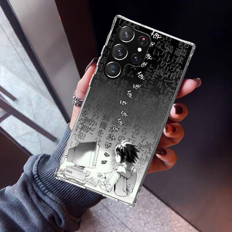 N-Note D-Death L Lawliet Phone Case For Samsung Galaxy S26 S25 Edge S24 S23 Ultra S22 Plus S21 S20 FE Soft TPU Back Cover Funda