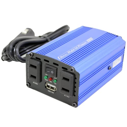 Meltec Car Inverter 2way (USB & Outlet) DC12V 2 Outlets 120W 1 USB 2.4A Silent Type Meltec SIV-150