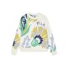 X V&A Museum Floral Pattern Crew Neck Pullover Sweater Women Sweater F11W418402F-ZA