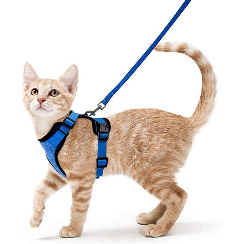 Soft Cat Harness and Leash Breathable Cat Chest Strap Mesh Dog Harness  Outdoor