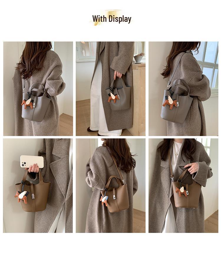 2025 Trendy Korean Niche Women's Crossbody Bucket Handbag for Autumn/Winter