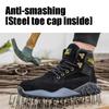 Labor Protection Shoes, Anti Impact, Anti Puncture, Waterproof, High Top Construction Site Safety Work Boots