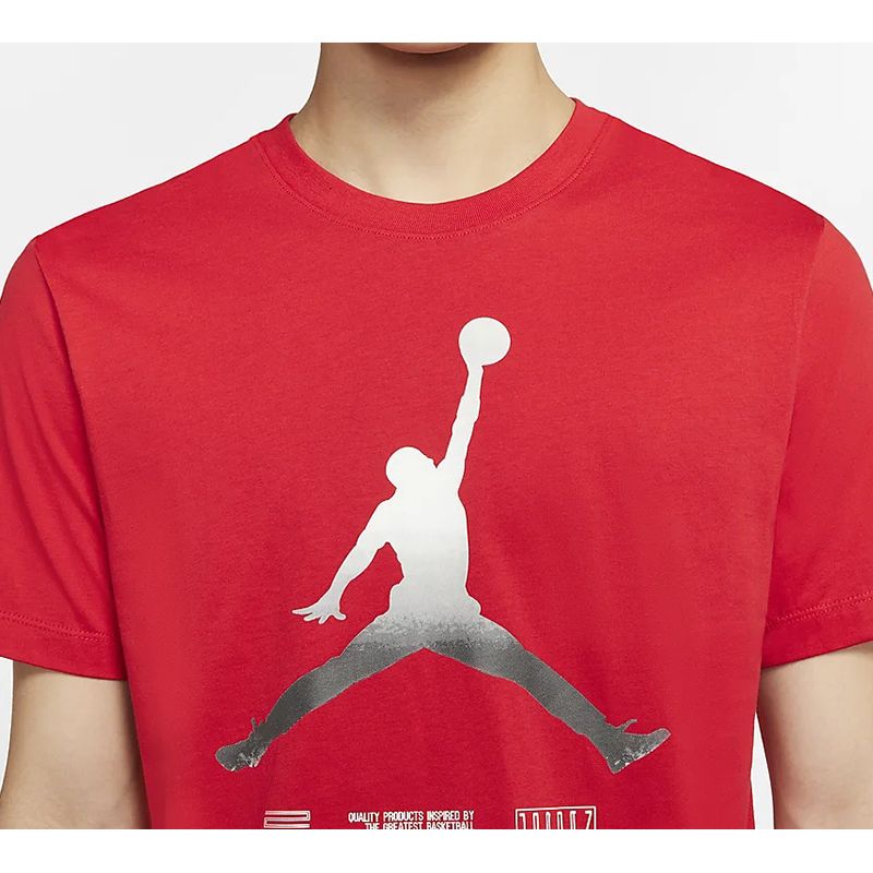 Jordan Legacy AJ11 Graphic Print Short Sleeve T-Shirt Men Tops University-Red CW0852-657