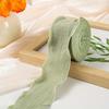 1Pc Lace Pleated Ribbon DIY Cake Bouquet Flowers Fishtail Yarn Packaging Linen Wavy Lace Ribbon