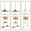 Nordic Sederhana LED Pendant Light Perlengkapan Kamar Tidur Ruang Tamu Bar Berwarna-warni Kaca Lam Gantung Copper Lantern