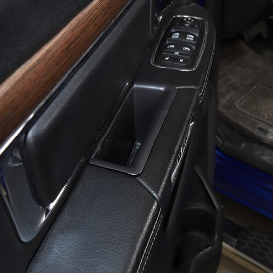 4PCS Car Door Armrest Storage Box Organizer For Dodge Ram 2010-2017 Black Inner