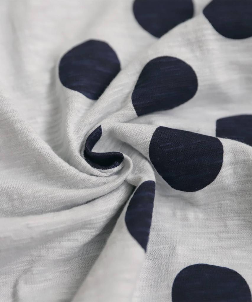 Antiqua Dotted Asymmetrical One Size Blue Women's Top, PA-03780, 32,