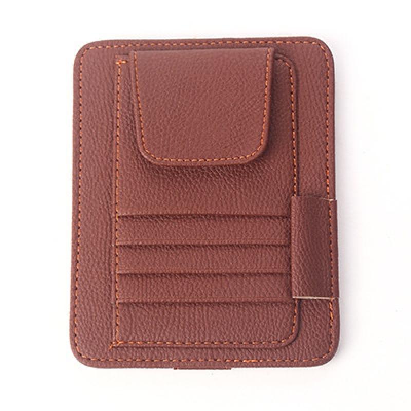 Car Sun Visor Organizer Multi-Pocket Auto Interior Accessories Pocket Organizer Car Document Storage Pouch Pen Holder
