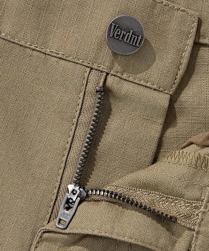 Beodeonteu Utility Side Big Pocket Wide Pants [Beige]